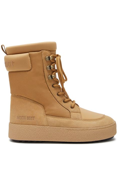 Beige LTrack padded combat boots Moon boot - women MOON BOOT | Ankle-Boots | 80D2450200L003